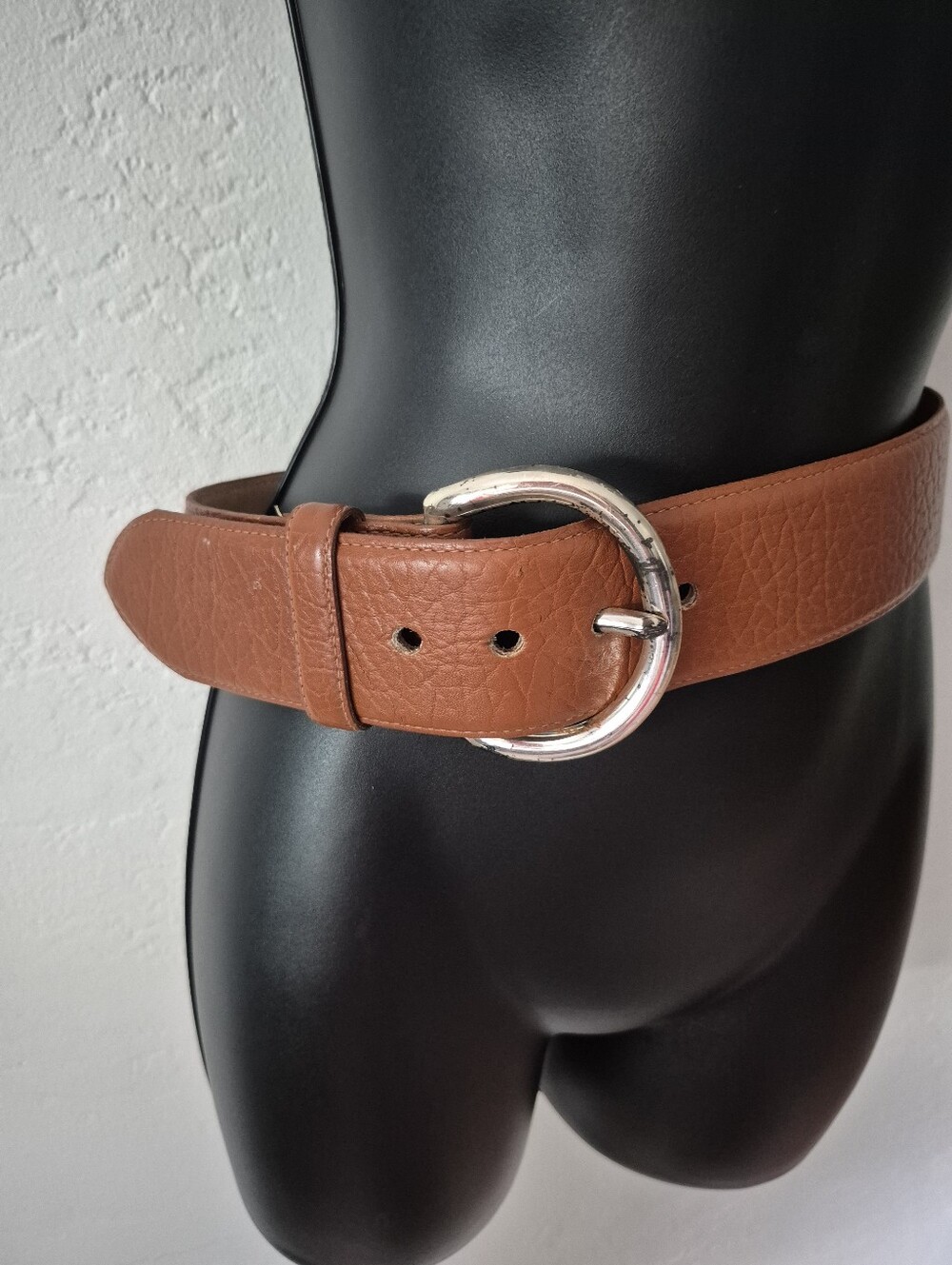 Vintage Cipriani Wide Leather Belt Small
